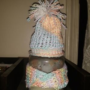 🔵Preemie/newborn hat HeadBand and bootie set